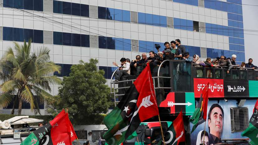 Election campaign rally by Bilawal Bhutto Zardari in Karachi