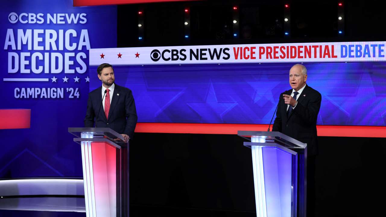 Vice Presidential debate between Walz and Vance in New York