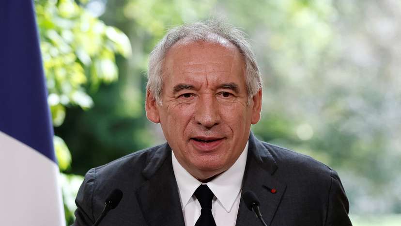 Press conference of French PM Bayrou on pension talks at Matignon in Paris