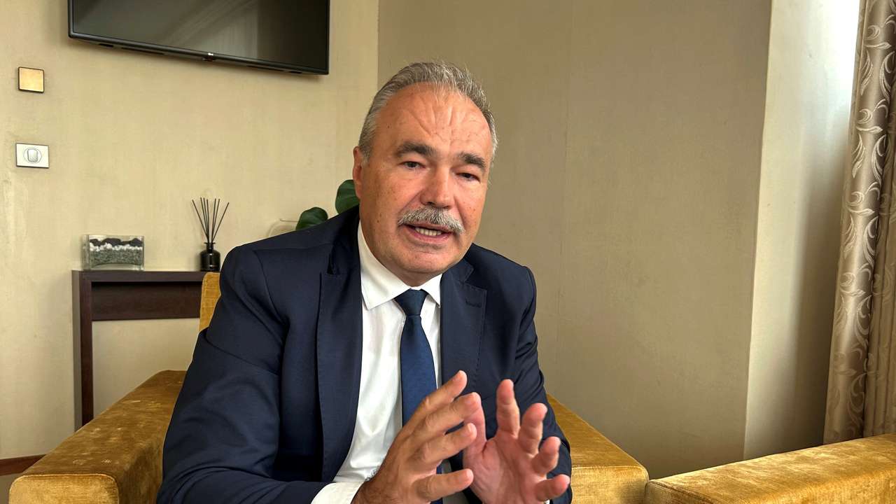 Hungarian Minister of Agriculture Nagy speaks during an interview with Reuters in Budapest