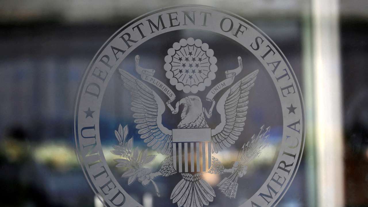FILE PHOTO: The seal of the United States Department of State is seen in Washington