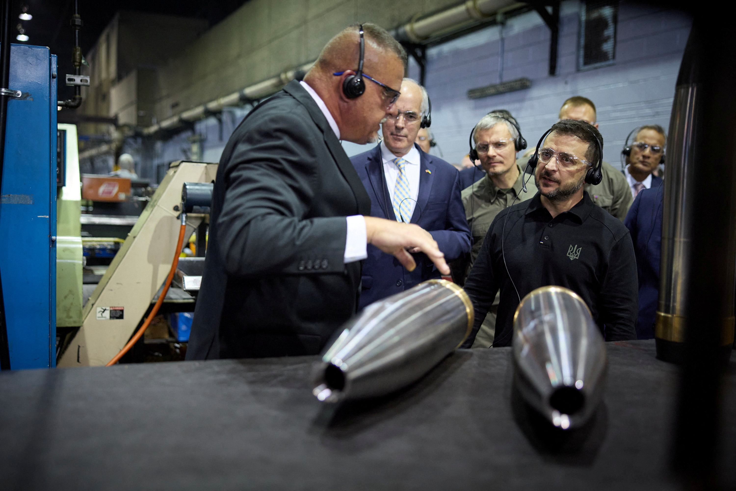 Ukraine's President Volodymyr Zelenskiy visits Scranton Army Ammunition Plant