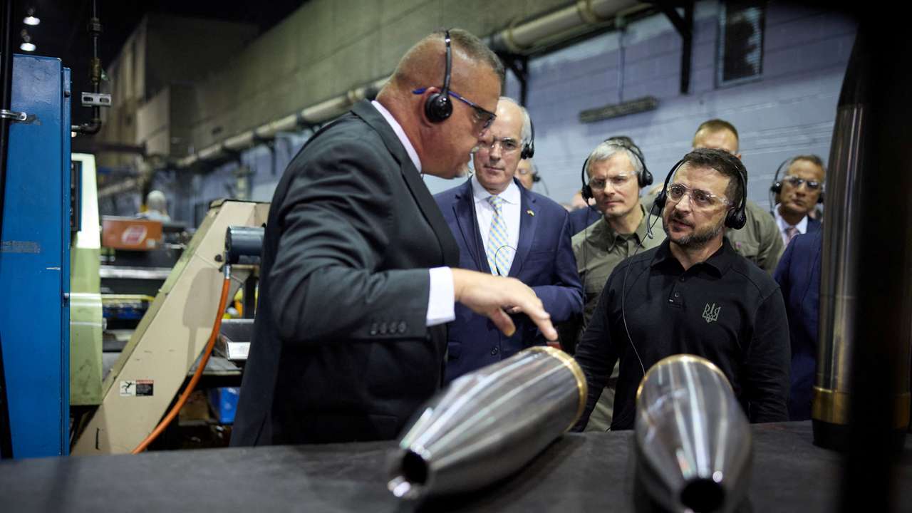 Ukraine's President Volodymyr Zelenskiy visits Scranton Army Ammunition Plant