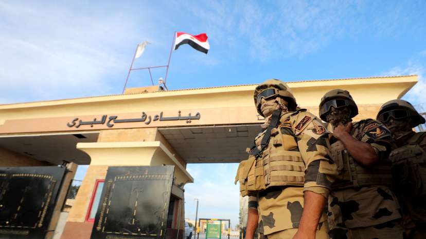Rafah border crossing between Egypt and the Gaza Strip