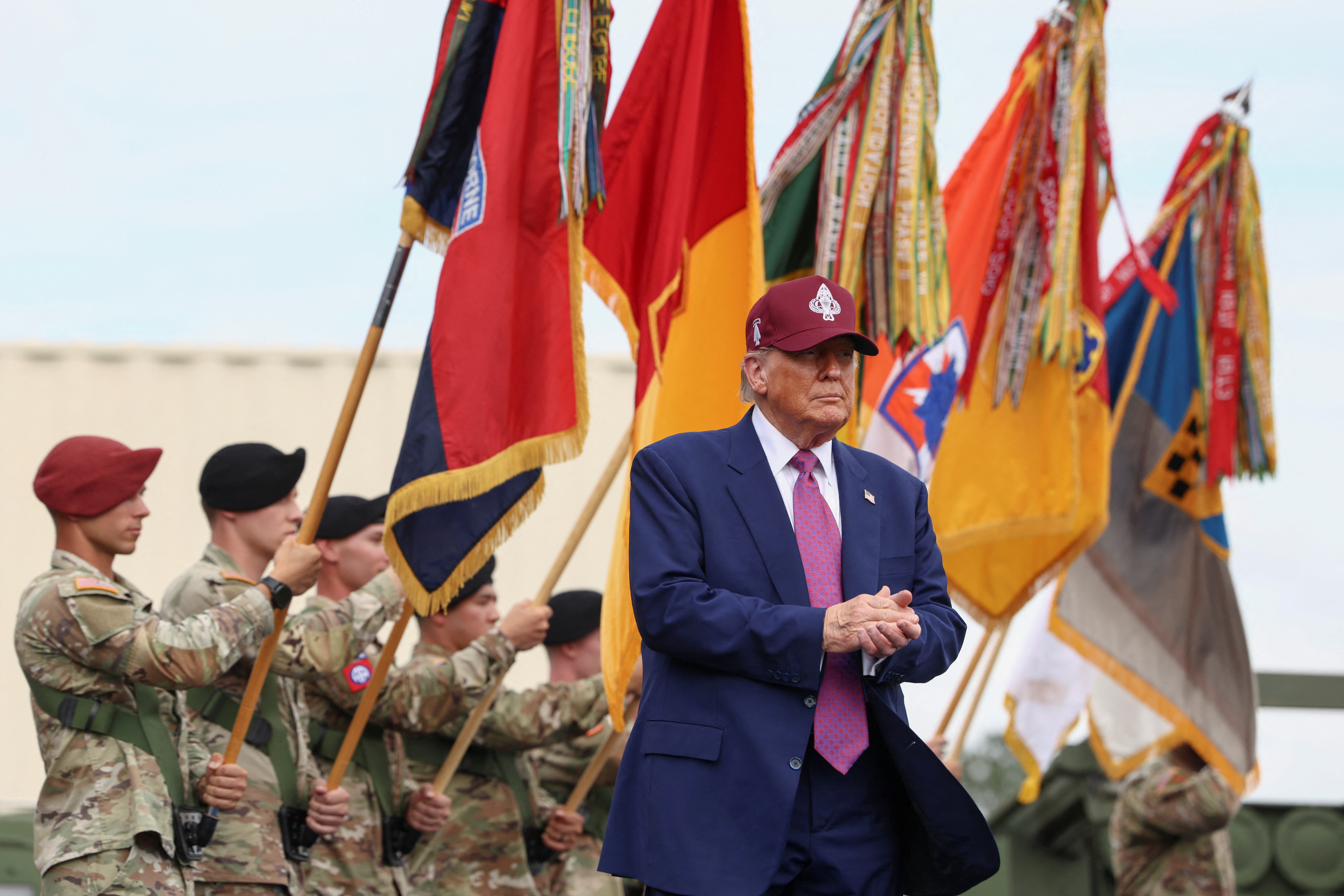 Trump visits Fort Bragg to mark U.S. Army anniversary