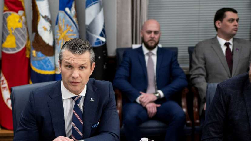 U.S. Secretary of Defense Pete Hegseth hosts bilateral exchange with Saudi Defense Minister Prince Khalid bin Salman, in Washington