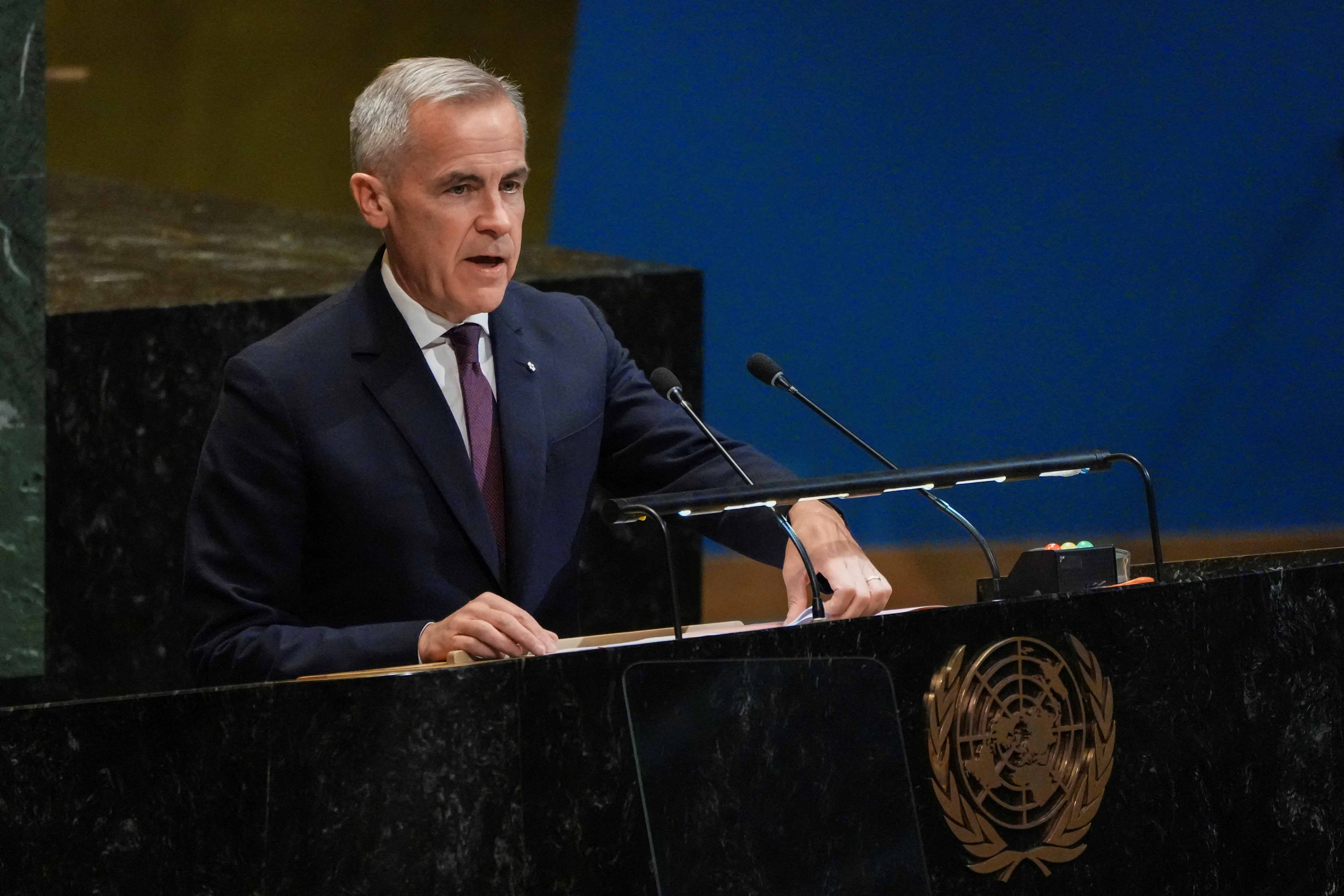 France and Saudi Arabia host a meeting of heads of state and government on a two-state solution between Israel and the Palestinians on the sidelines of the U.N. General Assembly