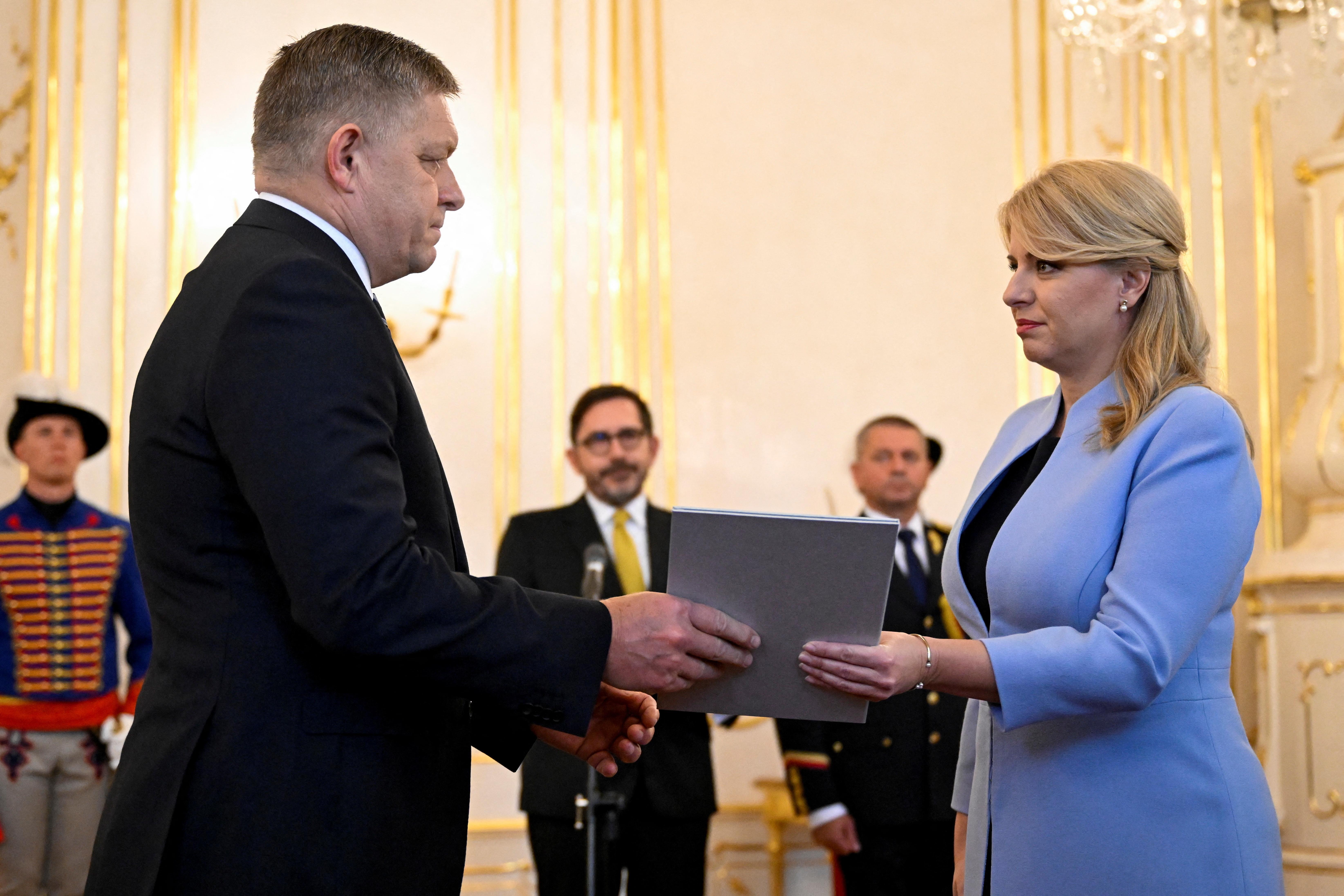 Slovakia's cabinet inauguration, in Bratislava