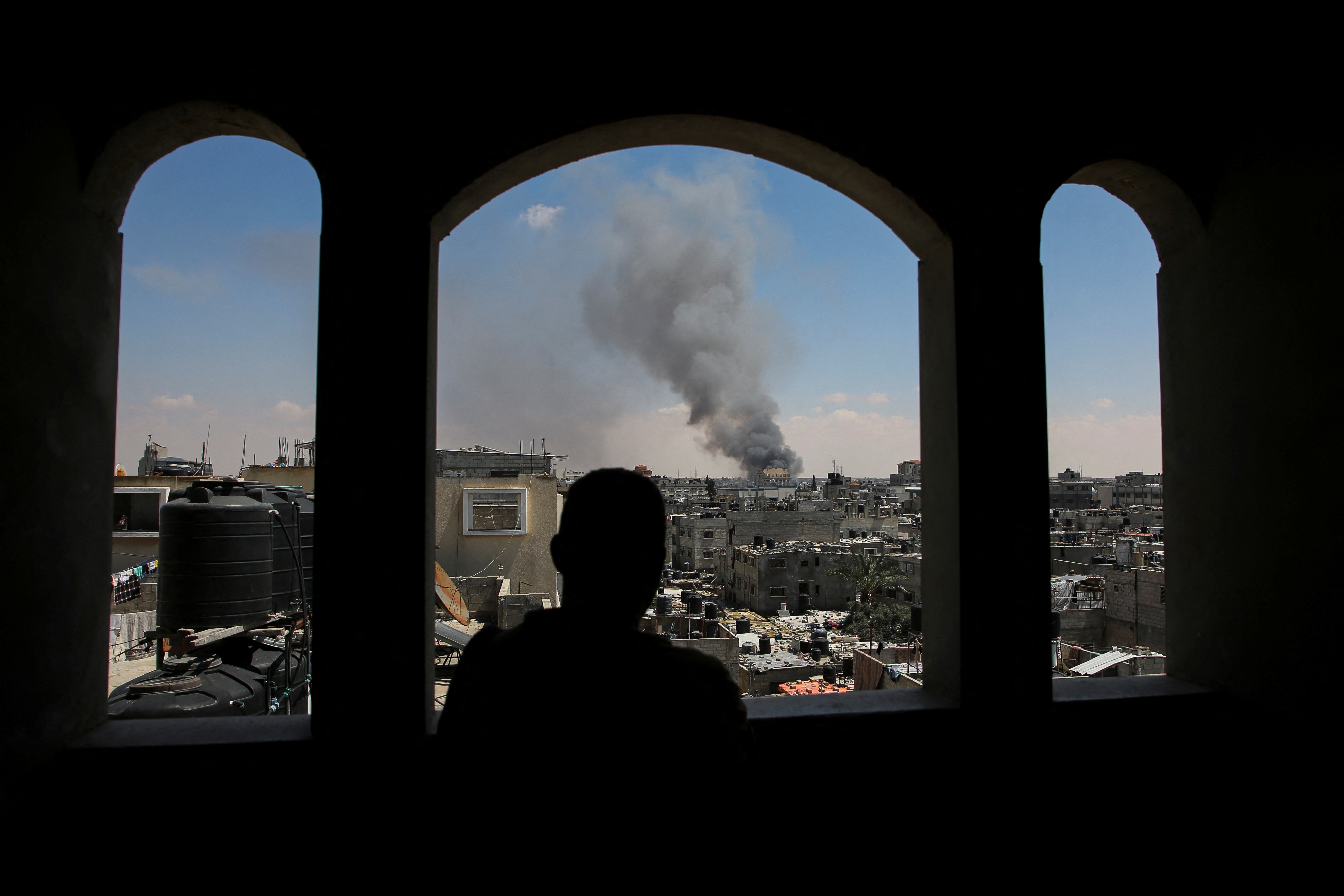 Israeli forces launch a ground and air operation in the eastern part of Rafah