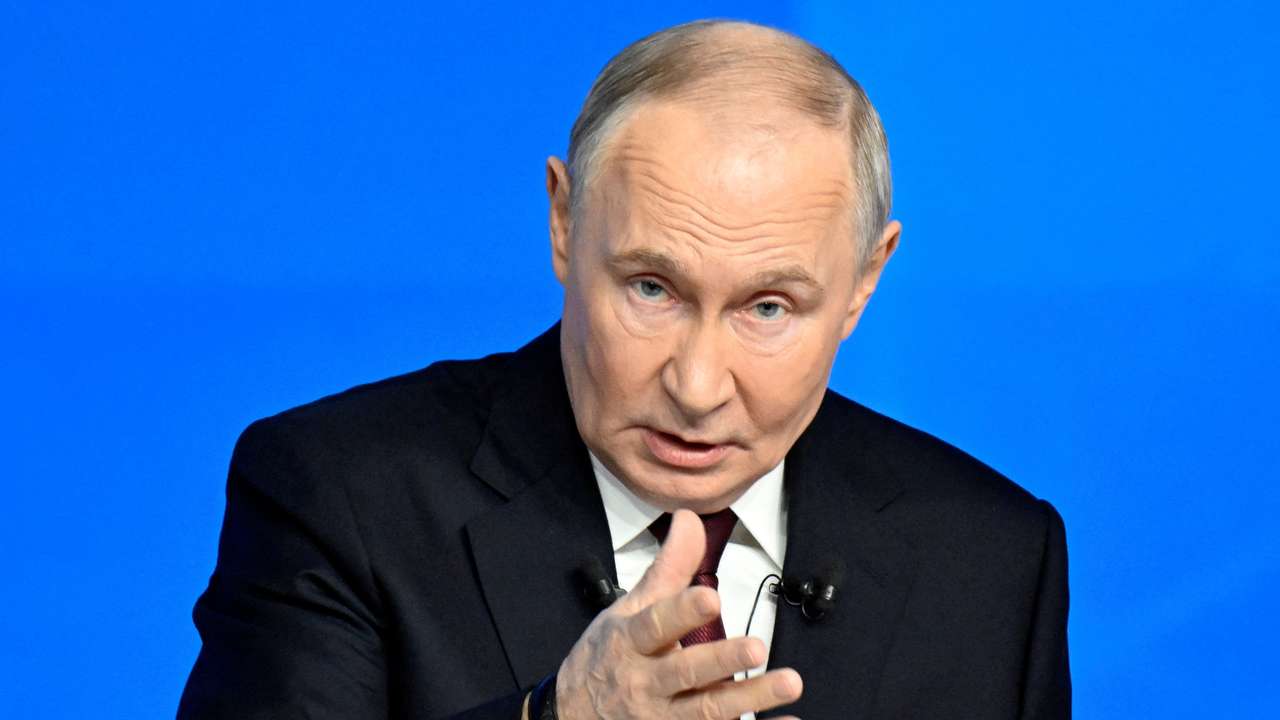 Russian President Putin holds the annual press conference in Moscow