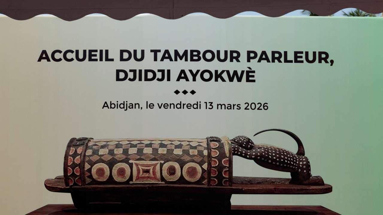 Ivory Coast welcomes return of talking drum from France