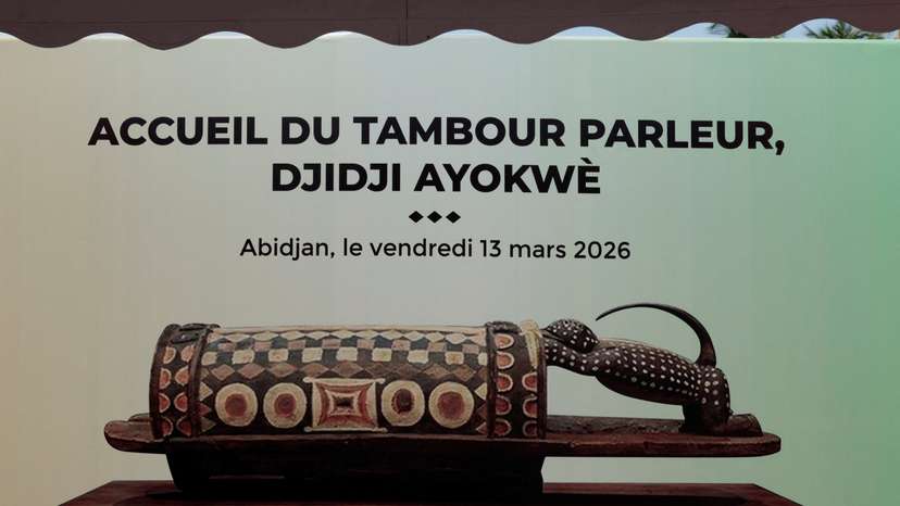 Ivory Coast welcomes return of talking drum from France
