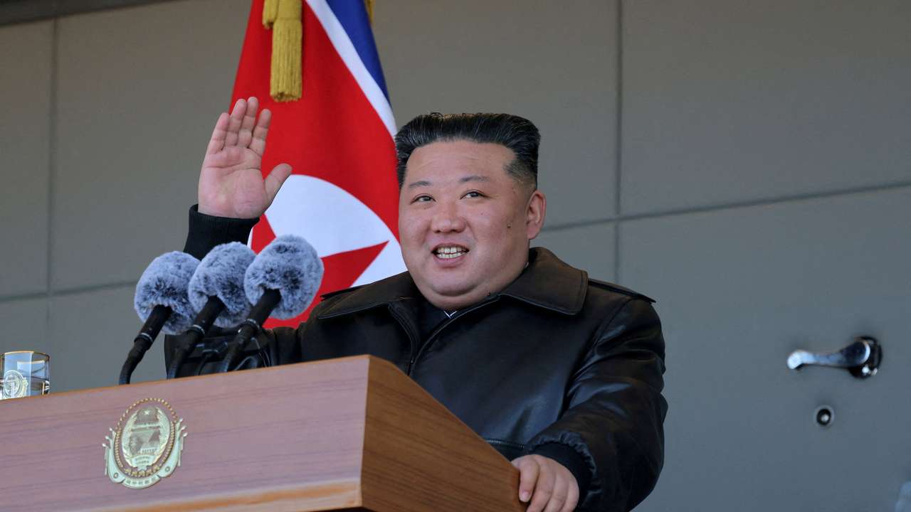 FILE PHOTO: North Korea's Kim Jong Un visits greenhouse farm near border with China