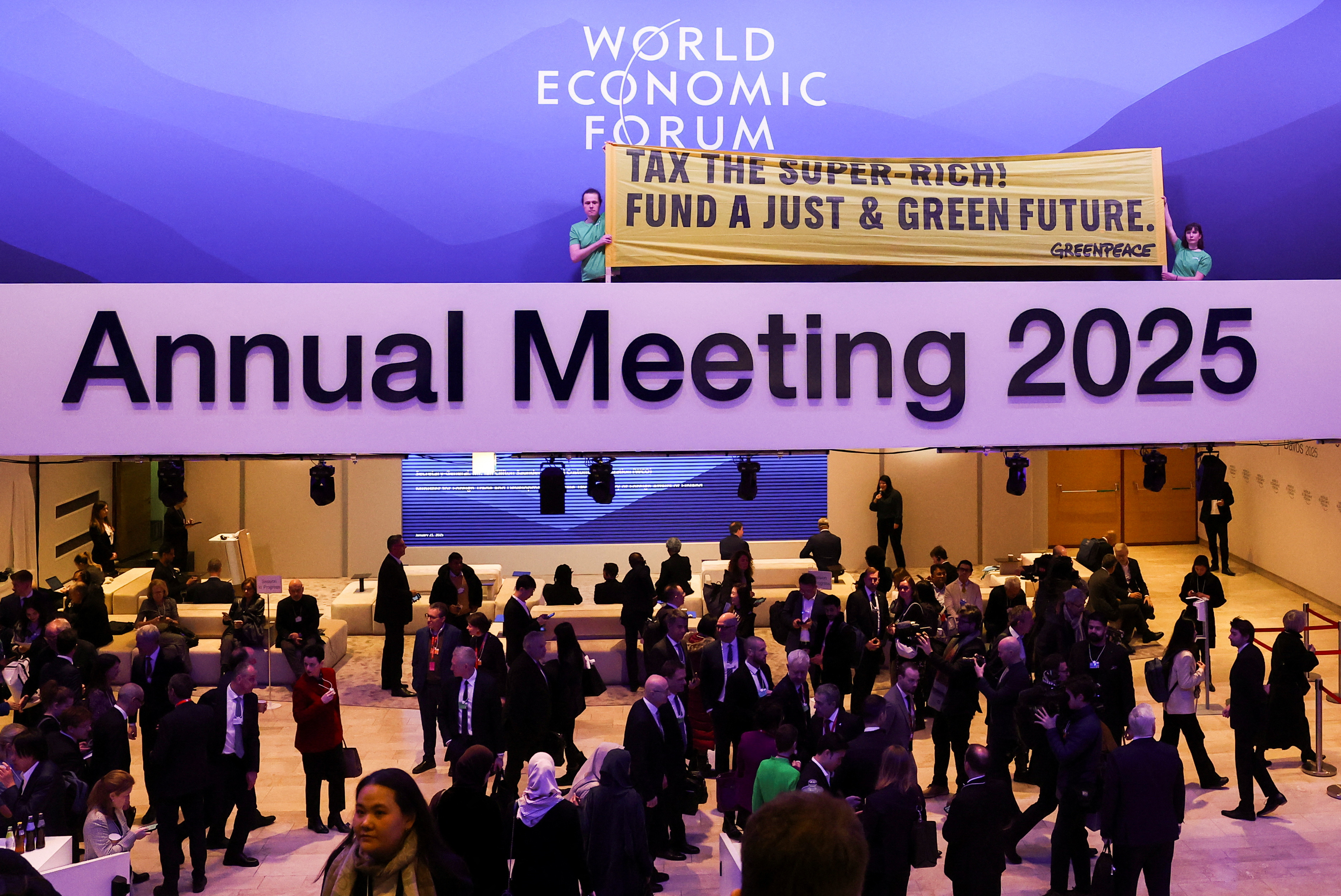 55th annual World Economic Forum (WEF) meeting in Davos