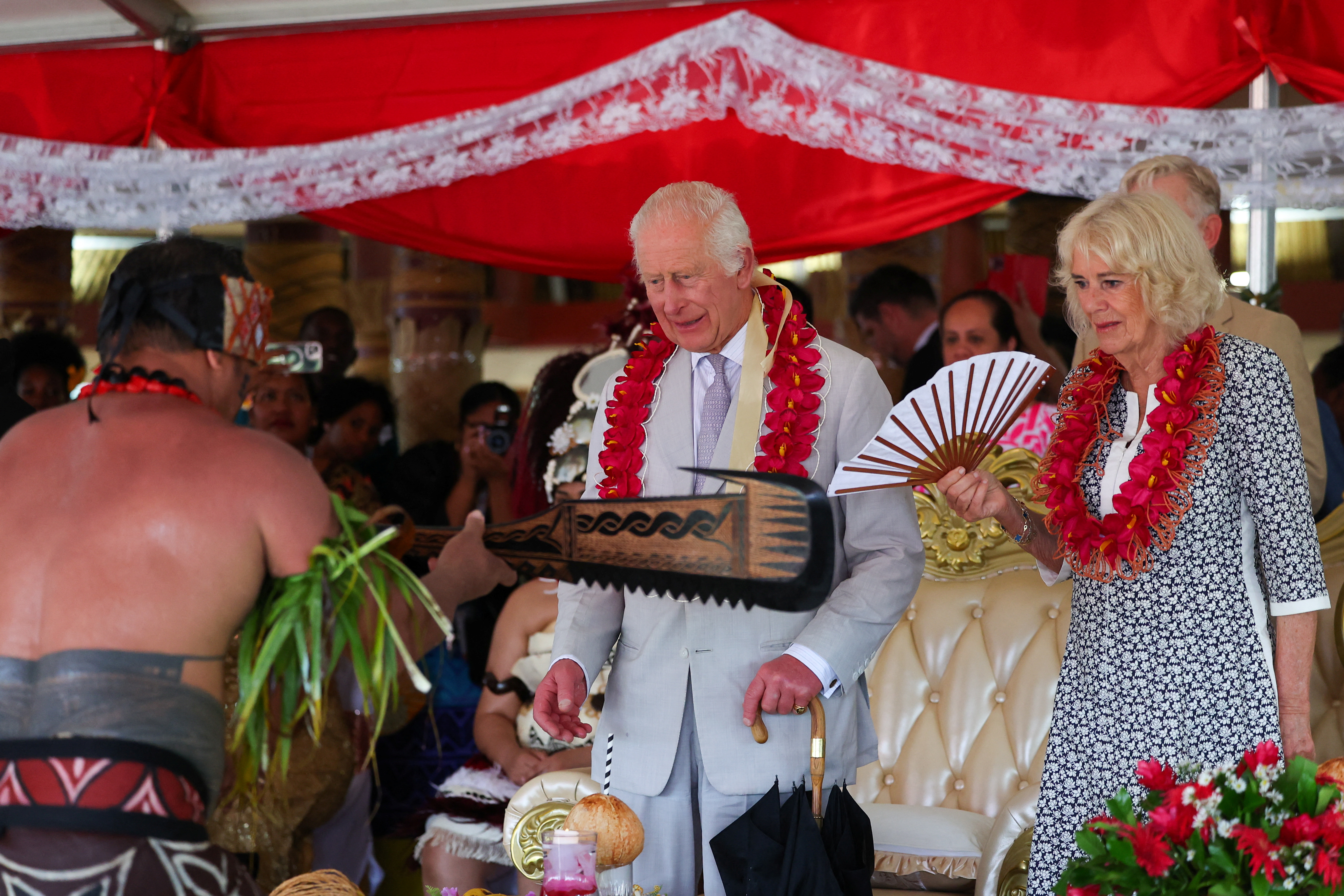 Britain's King Charles and Queen Camilla visit Samoa