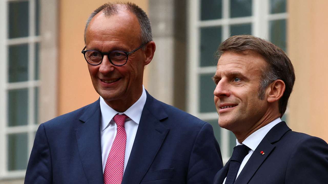 French President Macron visits Germany