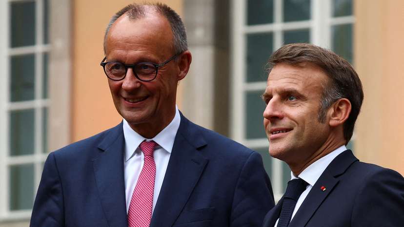 French President Macron visits Germany