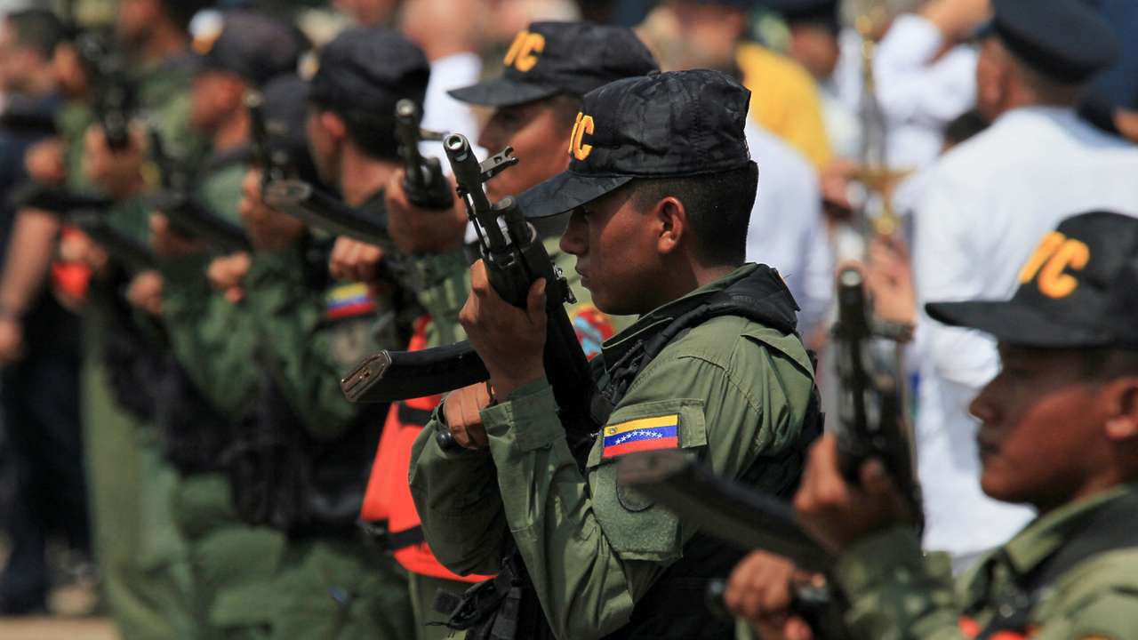 Venezuela's Bolivarian National Guard patrols Lake Maracaibo amid rising Venezuela-U.S tensions