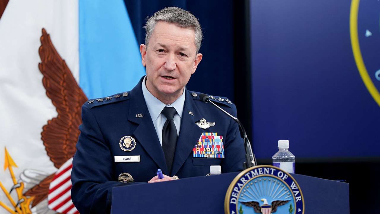 Briefing amid the U.S.-Israeli conflict with Iran, at the Pentagon in Washington, D.C.