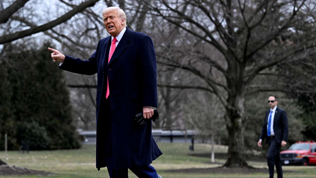 U.S. President Donald Trump returns from Conservative Political Action Conference (CPAC), in Washington D.C.