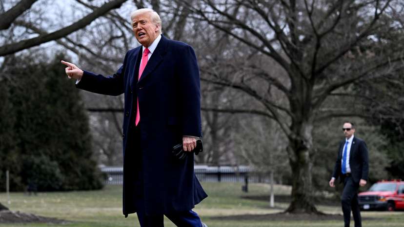 U.S. President Donald Trump returns from Conservative Political Action Conference (CPAC), in Washington D.C.