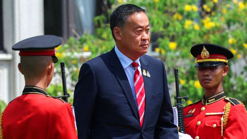 FILE PHOTO: Thailand's Prime Minister Srettha Thavisin arrives to welcome Brunei's Sultan Hassanal Bolkiah at the Government House in Bangkok
