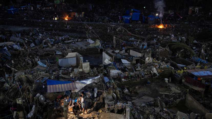 Aftermath of Typhoon Kalmaegi in Cebu, Philippines