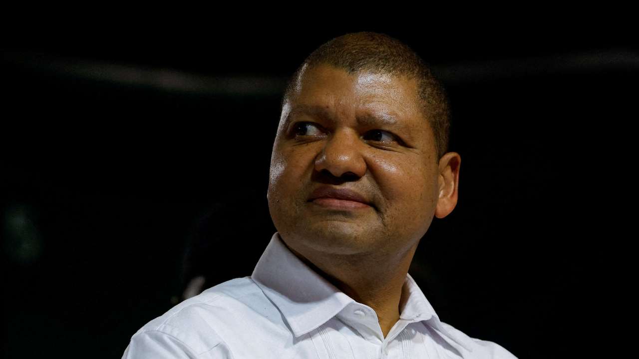 FILE PHOTO: Jean-Louis Billon, presidential candidate of the CODE (Democratic Congress) lauches his electoral campaign in Abidjan