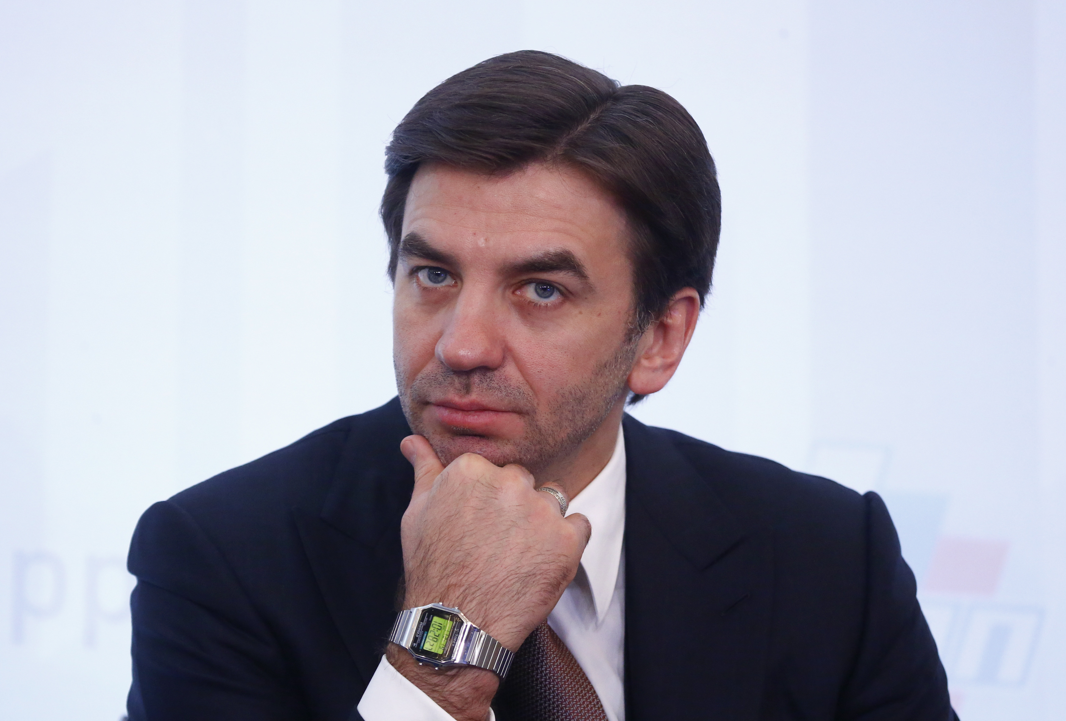 FILE PHOTO: Russian Minister for Open Government Abyzov attends the congress of the Russian Union of Industrialists and Entrepreneurs in Moscow