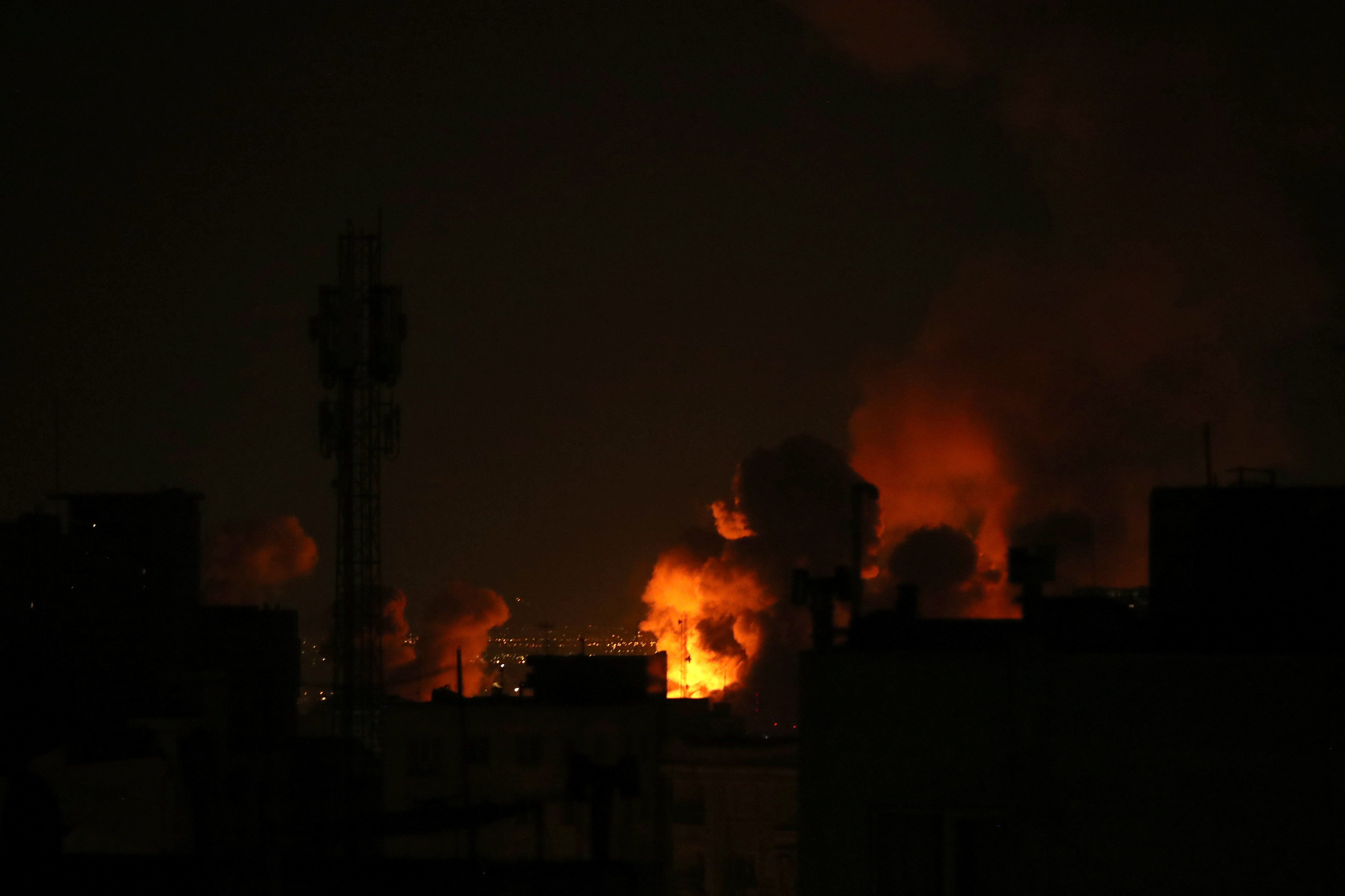 Smoke rises following an explosion, amid the U.S.-Israeli conflict with Iran, in Tehran