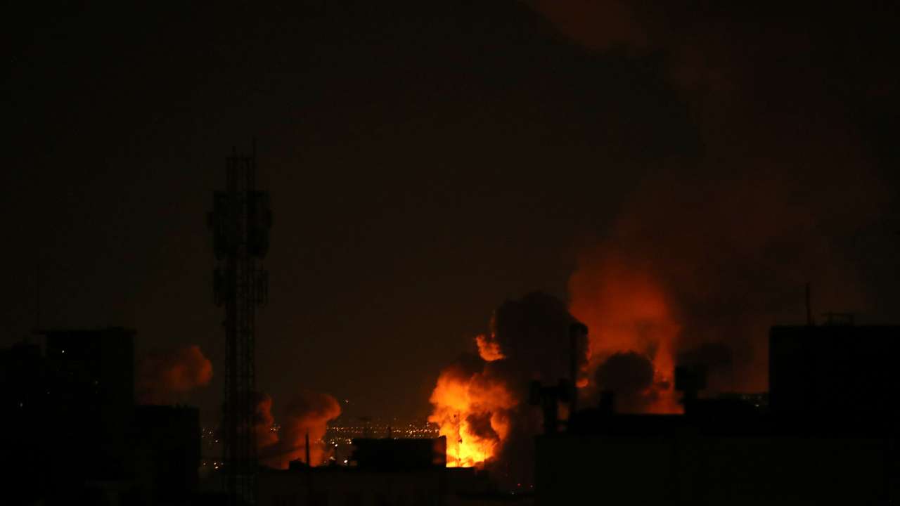 Smoke rises following an explosion, amid the U.S.-Israeli conflict with Iran, in Tehran