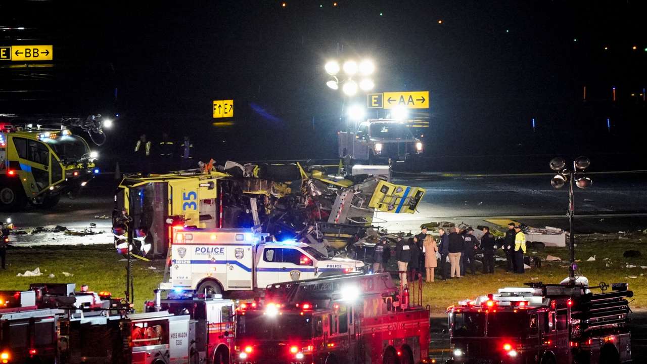Air Canada Express jet collides with a ground vehicle at LaGuardia airport