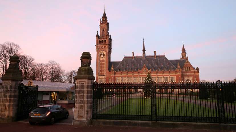 General view of the International Court of Justice (ICJ) in The Hague