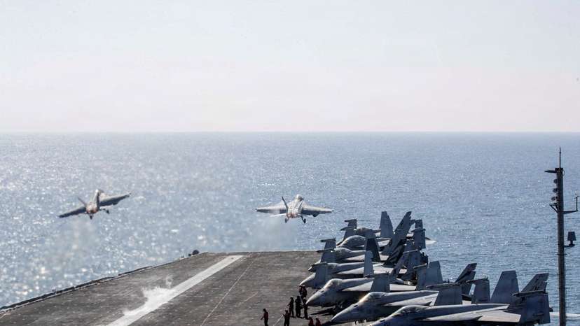 FILE PHOTO: USS Abraham Lincoln (CVN 72) Flight Operations