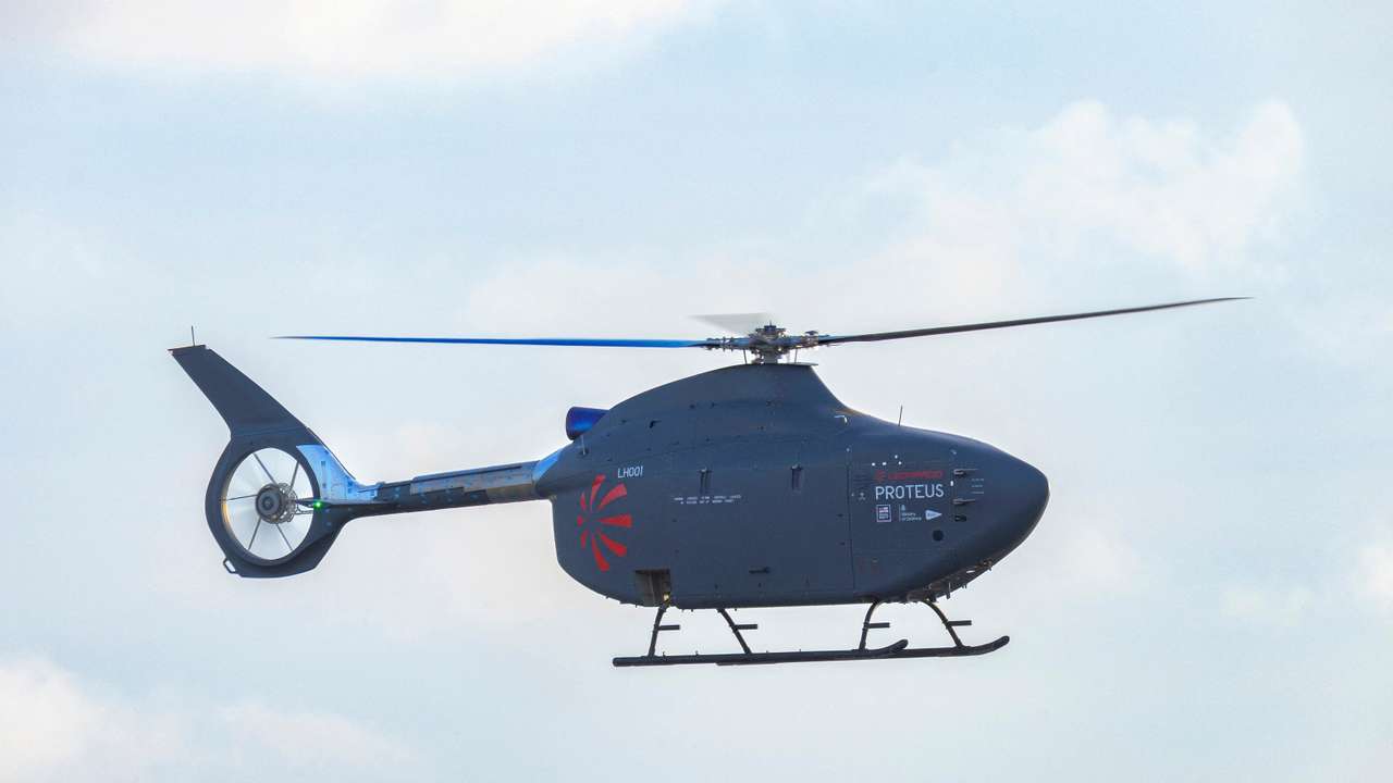 Royal Navy helicopter makes history with first autonomous flight