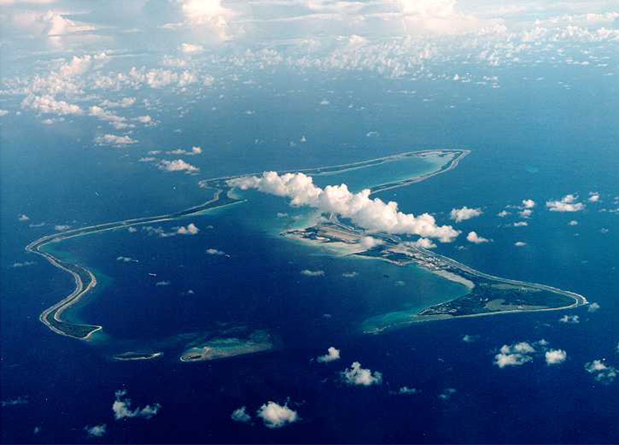 FILE PHOTO OF INDIAN OCEAN ISLAND OF DIEGO GARCIA.
