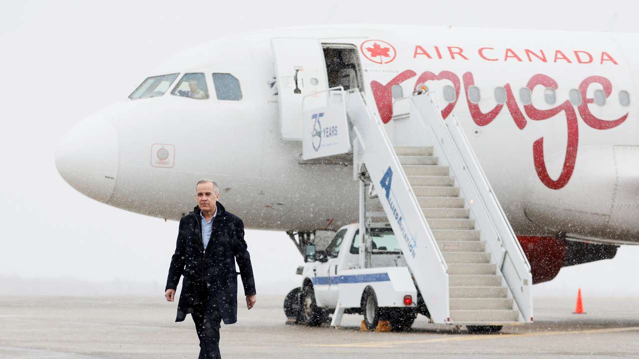Canada's Prime Minister Mark Carney in Gander, Newfoundland