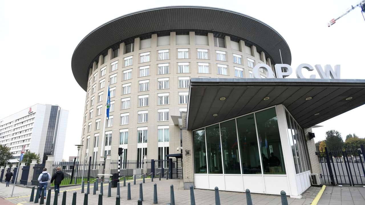 FILE PHOTO: The building of the Organization for the Prohibition of Chemical Weapons (OPCW) is pictured in The Hague