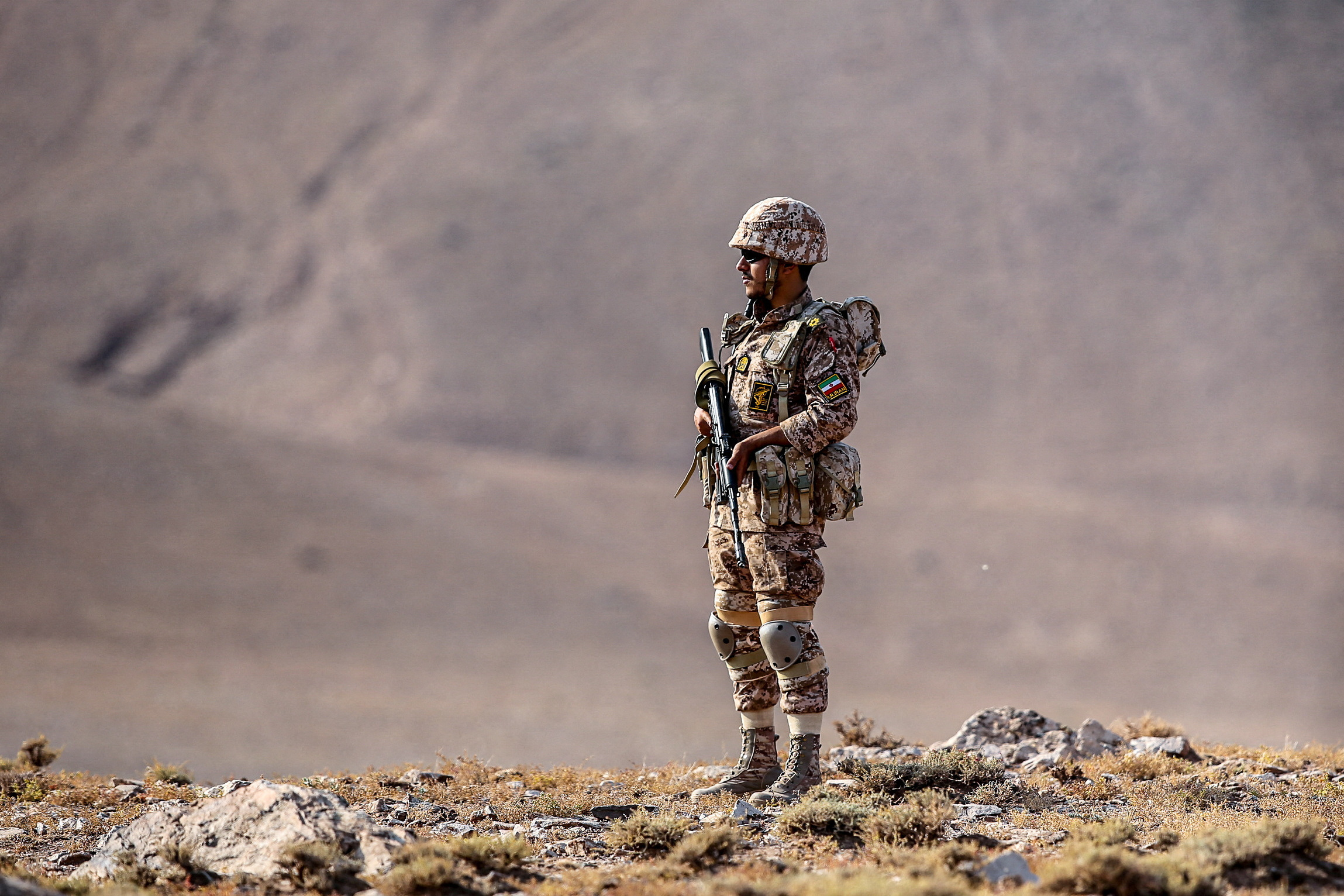 FILE PHOTO: Islamic Revolutionary Guard Corps (IRGC) ground forces military drill