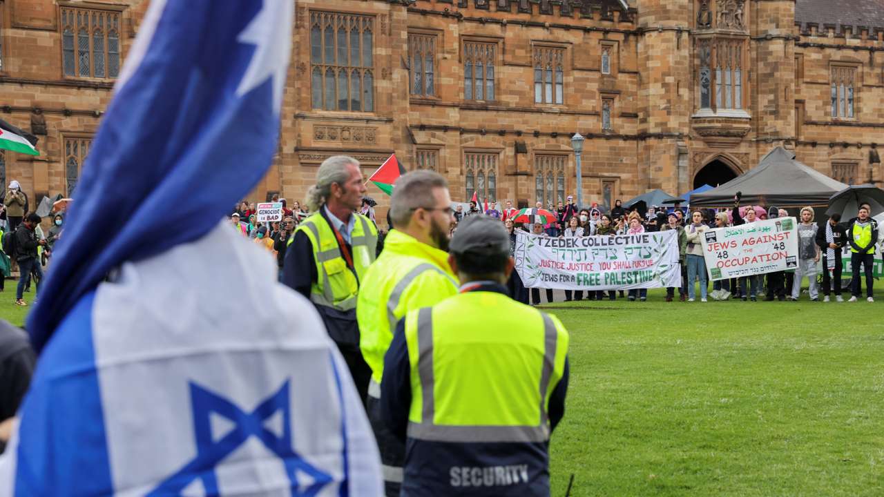 Protest in support of Palestinians in Sydney