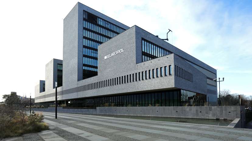 General view of the Europol building in The Hague