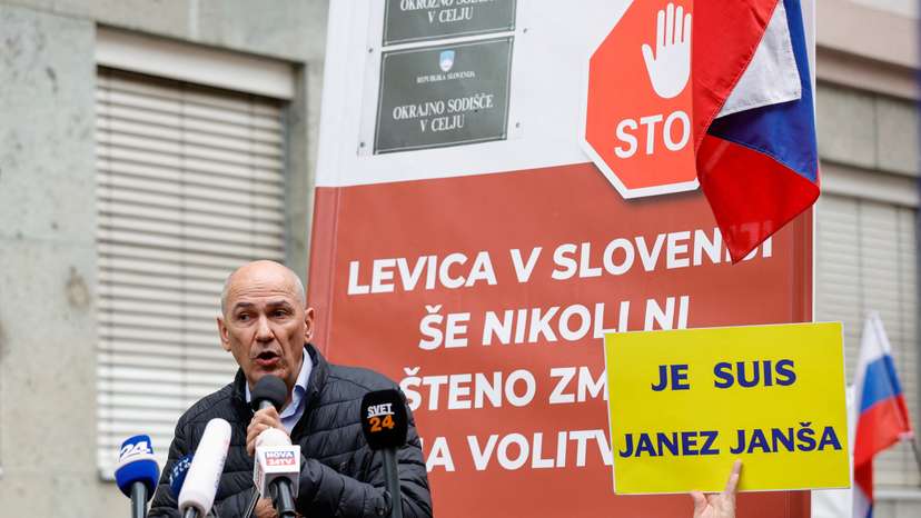 Slovenia's former Prime Minister Jansa expected to receive a verdict for corruption charges, in Celje