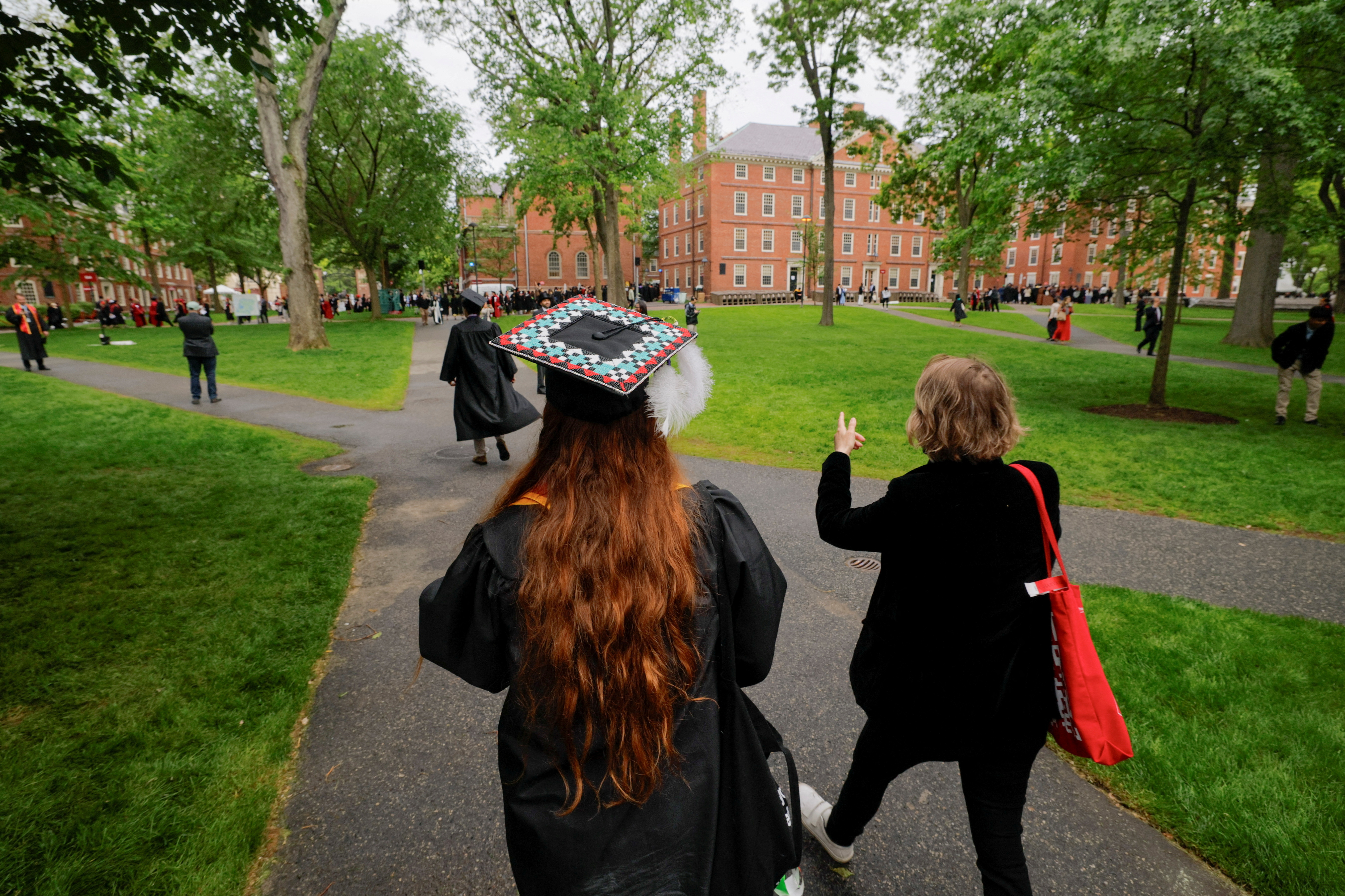 FILE PHOTO: Commencement ceremonies at Harvard University in Cambridge