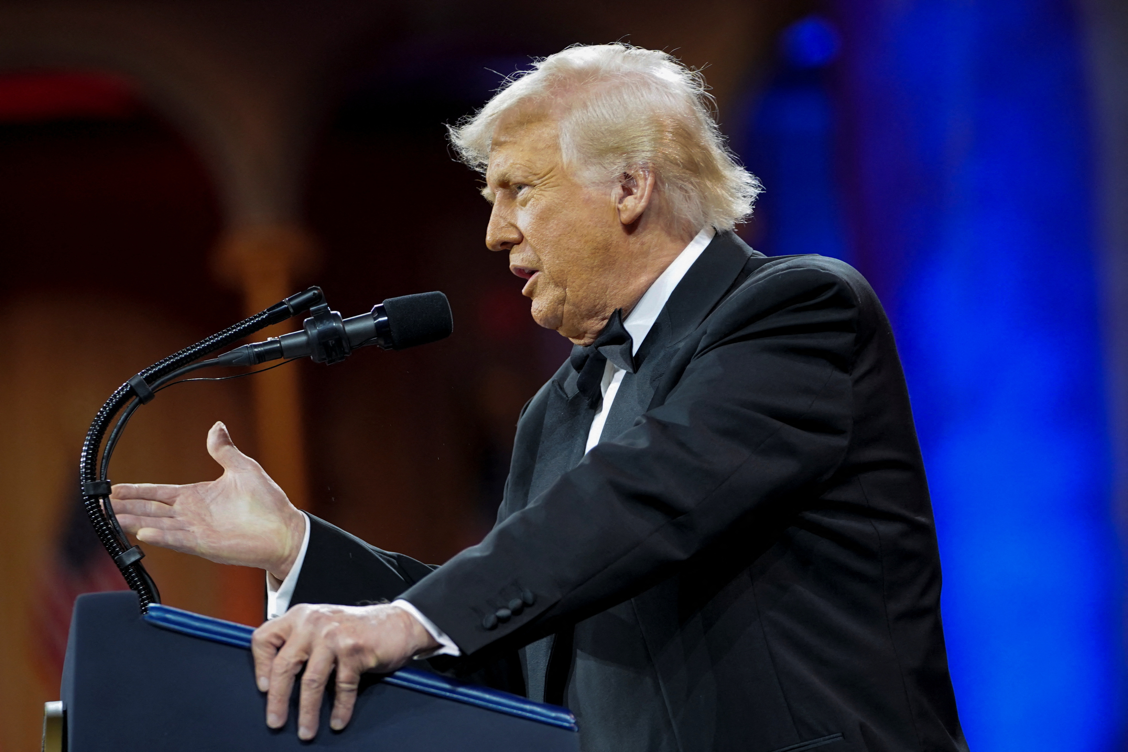 U.S. President Trump attends the National Republican Congressional Committee (NRCC) dinner, in Washington