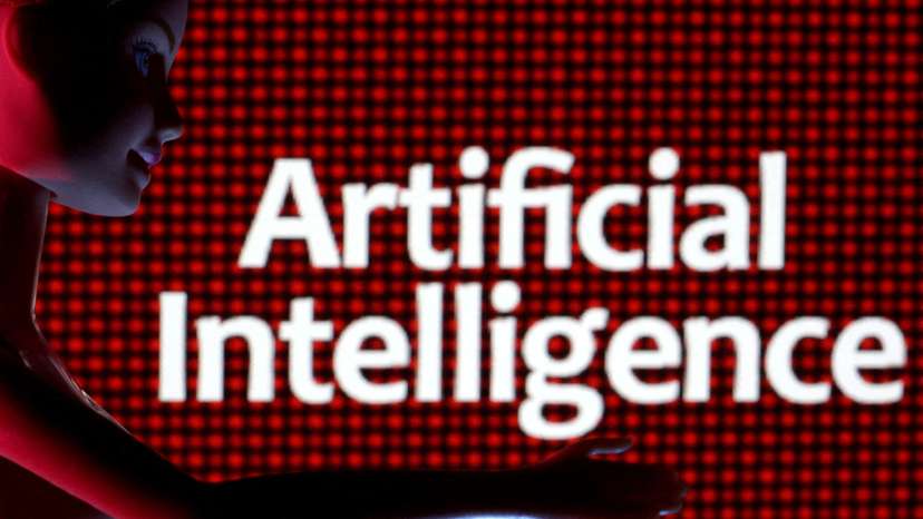 FILE PHOTO: Illustration shows Artificial Intelligence words