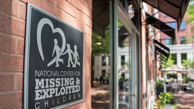 A view shows the headquarters of the National Center for Missing & Exploited Children in Alexandria, Virginia