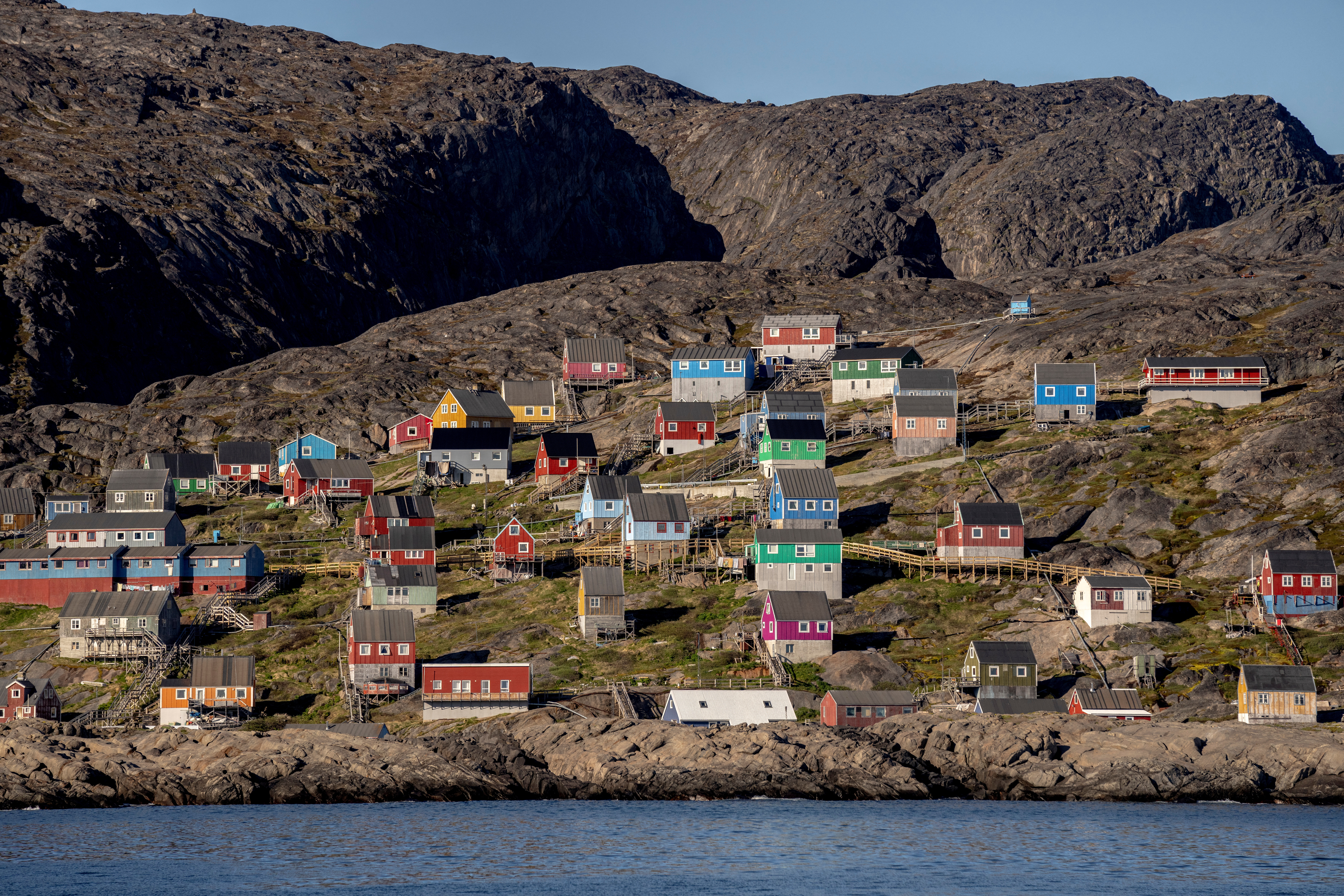 FILE PHOTO: General view of Kangaamiut village