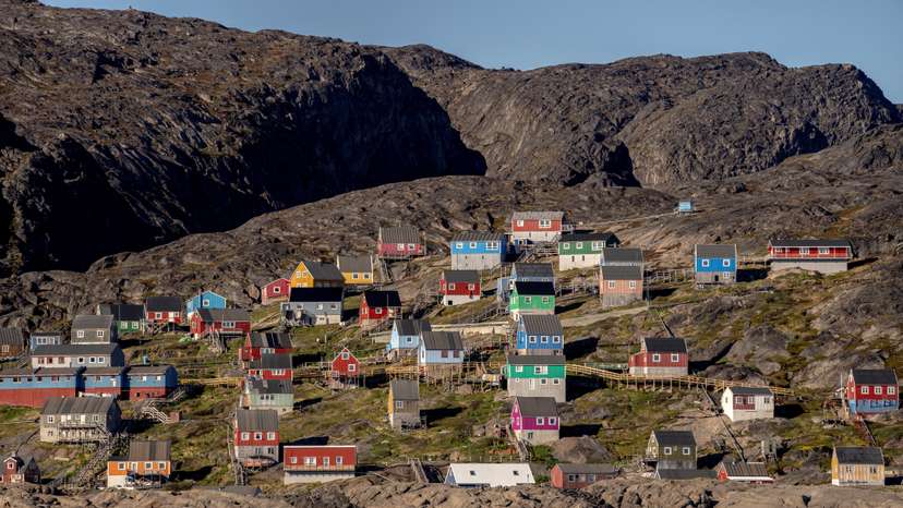 FILE PHOTO: General view of Kangaamiut village
