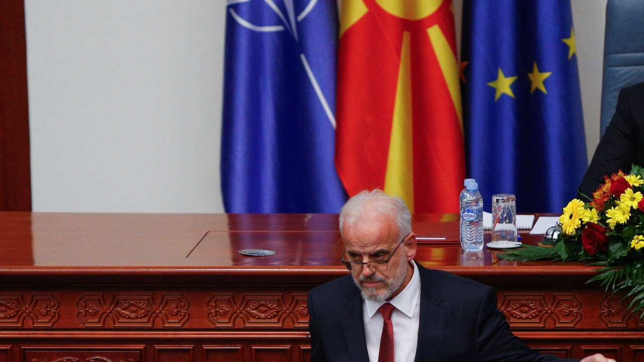 North Macedonian parliament voted Talat Xhaferi as the first Albanian prime minister since the country became independent in Skopje