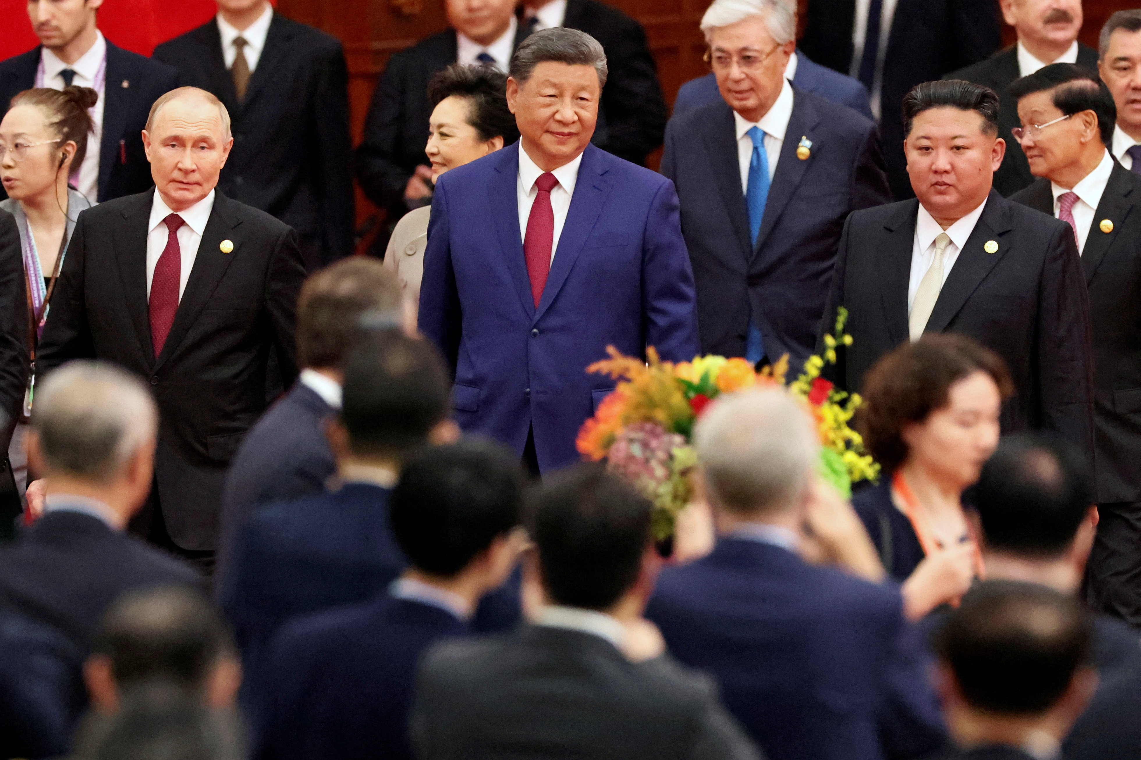 WW2 anniversary reception at the Great Hall of the People in Beijing